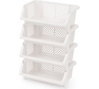 Этажерка ЗПИ «Альтернатива» Универсал 4-х секционная, белый М6528