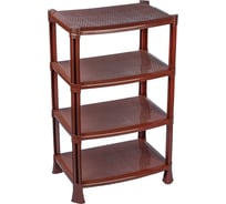 Этажерка для обуви ЗПИ «Альтернатива» 830x510x350 мм, 4-х секционная, венге М598