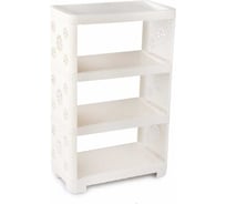 Этажерка для обуви ЗПИ "Альтернатива" 4-х секционная, слоновая кость М8226