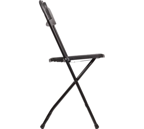 Складной стул для дома и офиса BRABIX  Golf CF-002, черный каркас, пластик черный, 531563