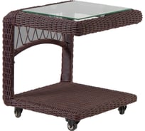 Журнальный боковой стол на роликах AIKO Chelsea шоколад SKC-50341520