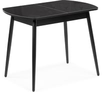 Стеклянный стол Woodville Калверт черный 551085