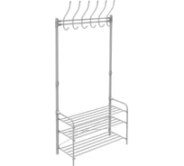 Напольная вешалка в прихожую Nika ВПШ1/МС матовый серый