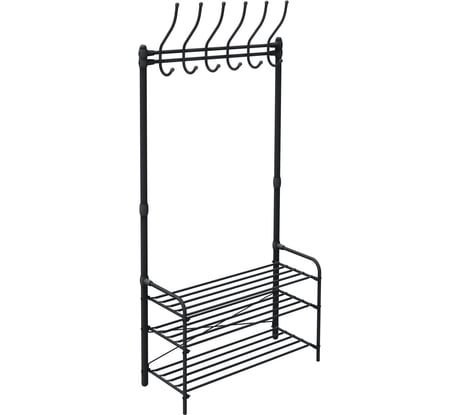 Напольная вешалка в прихожую Nika ВПШ1/Ч черный