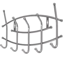 Настенная вешалка Nika ВНП3 ВНП3/МС матовый серый