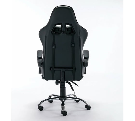 Компьютерное кресло BRABIX dexter gm-135, подножка, две подушки, экокожа, черное 532800