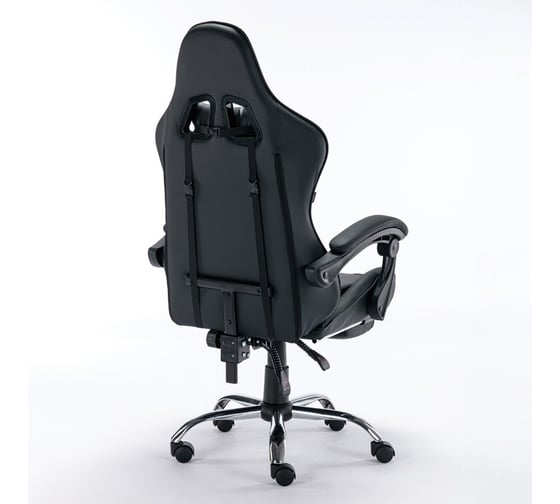 Компьютерное кресло BRABIX dexter gm-135, подножка, две подушки, экокожа, черное 532800