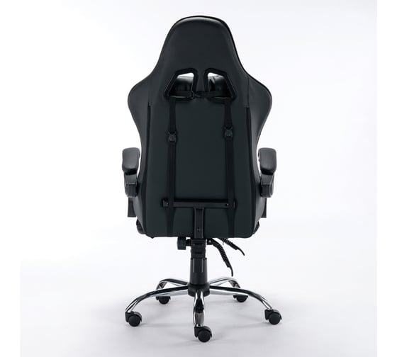 Компьютерное кресло BRABIX dexter gm-135, подножка, две подушки, экокожа, черное 532800