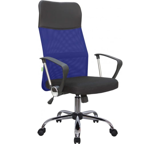 Кресло RIVA Chair 8074 PK чёрная ткань/синяя сетка УЧ-00002073 1