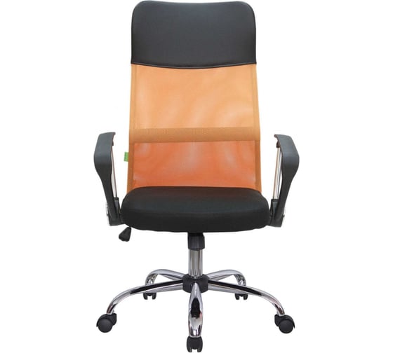 Кресло RIVA Chair 8074 РК чёрная ткань/оранжевая сетка (DW-05) УЧ-00002071