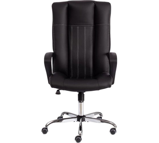 Кресло Easy Chair ut_e boston хром, кожзам, черный 36-606 1812294
