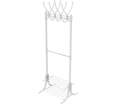 Гардеробная вешалка с полками Nika НИКА ВГП60-8 ВГП60-8/МБ матовый белый