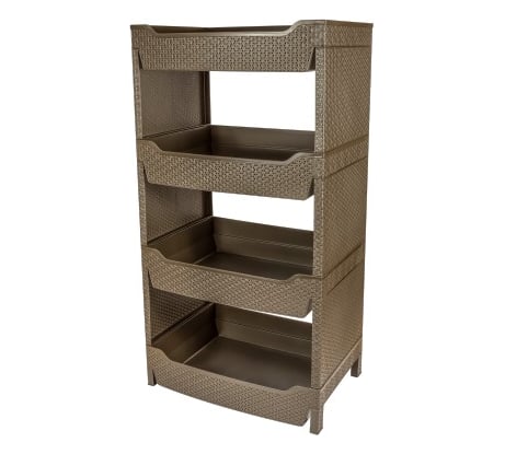 4-секционная этажерка BranQ Nature венге BQ3777ВНГ