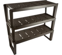 Модульная этажерка для обуви BranQ Nature 3 полки венге BQ2816ВНГ