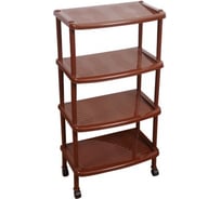 Этажерка для легкой обуви BranQ 4 полки, коричневый BQ2814КЧ