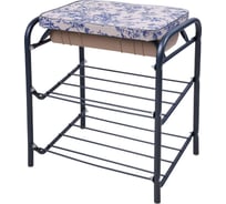 Банкетка Nika НИКА Haushalt НБ1 НБ1/J в стиле "Де Жуи"/сапфир