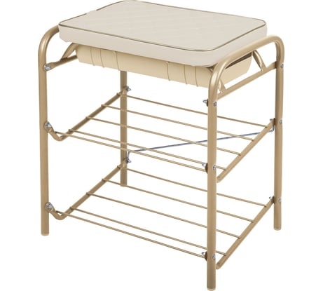 Банкетка Nika НИКА Haushalt НБ2 НБ2/СК светло-золотой/слоновая кость