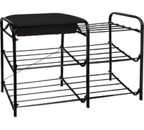 Этажерка с ящиком Nika НИКА ЭТП1-1 ЭТП1-1/Ч черный/матовый черный