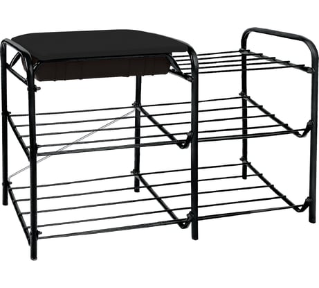 Этажерка с ящиком Nika НИКА ЭТП1-1 ЭТП1-1/Ч черный/матовый черный