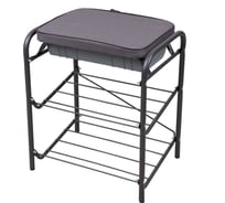 Банкетка Nika НИКА Haushalt НБ1 НБ1/Н в елочку/темно-серый