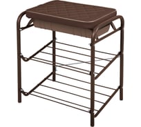 Банкетка Nika НИКА Haushalt НБ2 НБ2/BR коричневый/коричневый