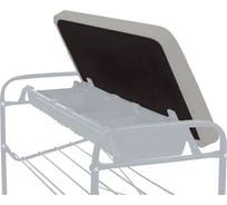 Этажерка с ящиком Nika НИКА ЭТП3-1 ЭТП3-1/МС светло-серый/матовый серый