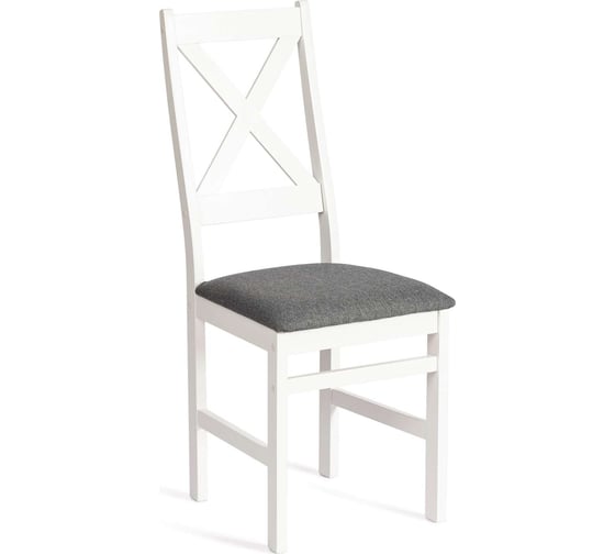 Стул Tetchair Crossman, 1 шт. в упаковке, многослойная фанера, 100x41x40, white, ткань темно-серая (150), разобранный 20024