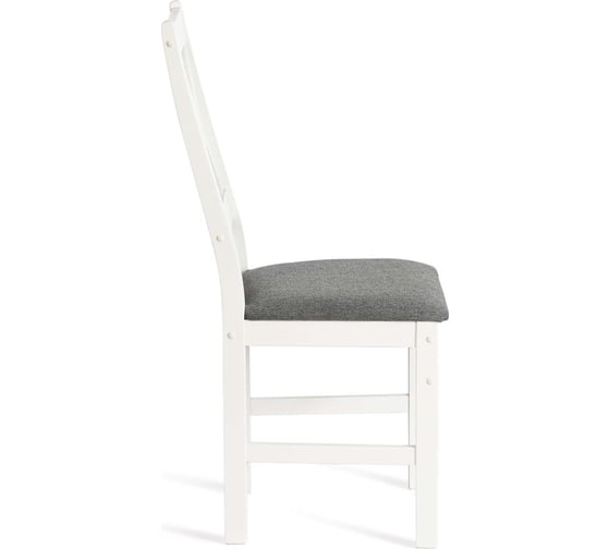 Стул Tetchair Crossman, 1 шт. в упаковке, многослойная фанера, 100x41x40, white, ткань темно-серая (150), разобранный 20024