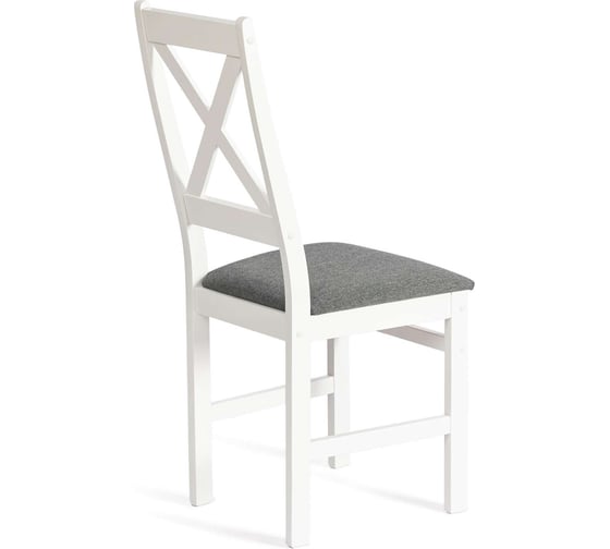 Стул Tetchair Crossman, 1 шт. в упаковке, многослойная фанера, 100x41x40, white, ткань темно-серая (150), разобранный 20024