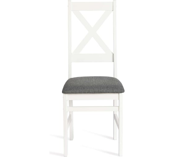 Стул Tetchair Crossman, 1 шт. в упаковке, многослойная фанера, 100x41x40, white, ткань темно-серая (150), разобранный 20024