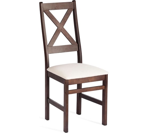 Стул Tetchair Crossman, 1 шт. в упаковке, многослойная фанера, 100x41x40, cappuchino, ткань бежевая (81/10), разобранный 20022
