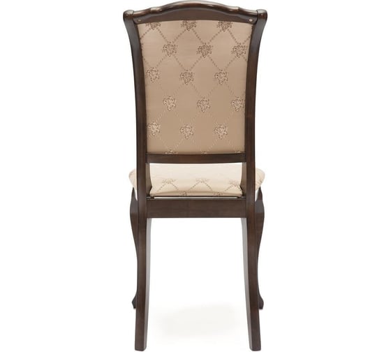 Стул Tetchair Geneva ( gn-sc ), 1 шт. в упаковке, дерево гевея, 46x52x96 см, tobacco, ткань золотистые цветы (sk-gf) 19443