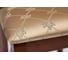 Стул Tetchair Geneva ( gn-sc ), 1 шт. в упаковке, дерево гевея, 46x52x96 см, maf brown, ткань золотистые цветы (sk-gf) 19442 5