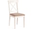 Стул Tetchair Гольфи 2/ Golfi 2, 1 шт. в упаковке, дерево гевея, 45x51x94, ivory white, ткань коричнево-золотистая (1505-9) 19557 1