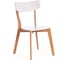 Стул Tetchair Claire, 1 шт. в упаковке, дерево гевея, мдф, 48x49,5x81,5 x sh44 см, white (белый), natural (натуральный) 19580 1