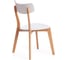 Стул Tetchair Claire, 1 шт. в упаковке, дерево гевея, мдф, 48x49,5x81,5 x sh44 см, white (белый), natural (натуральный) 19580 3