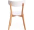 Стул Tetchair Claire, 1 шт. в упаковке, дерево гевея, мдф, 48x49,5x81,5 x sh44 см, white (белый), natural (натуральный) 19580 4