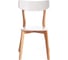 Стул Tetchair Claire, 1 шт. в упаковке, дерево гевея, мдф, 48x49,5x81,5 x sh44 см, white (белый), natural (натуральный) 19580 5