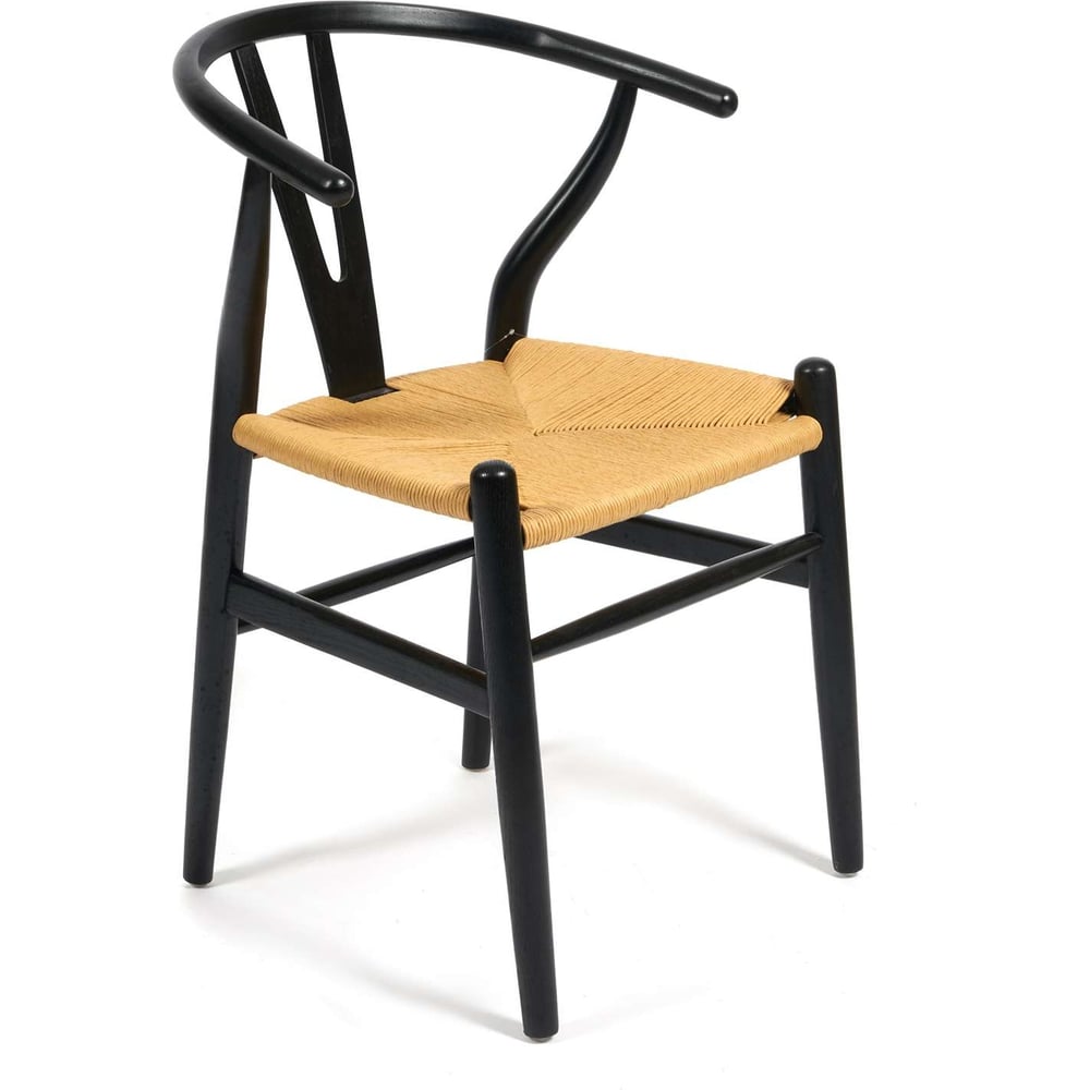 Стул Tetchair Wishbone (mod.cb2212) дерево вяз, 57x50.5x79.5, черный ...