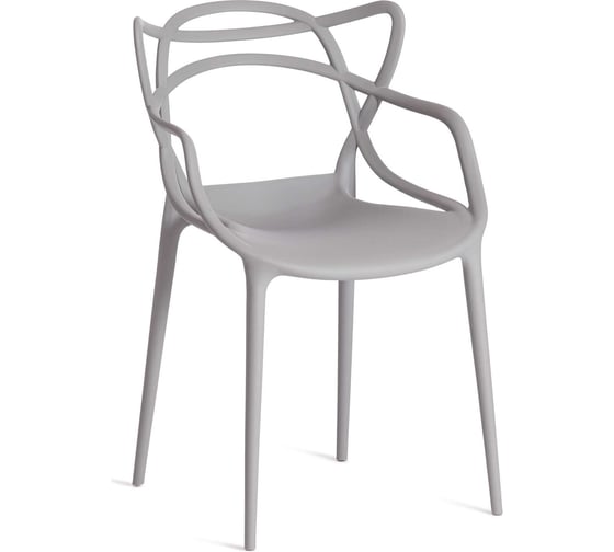 Стул Tetchair cat chair (mod. 028) пластик, 54,5x56x84 см, серый, 1 шт. в упаковке 024 19626 1