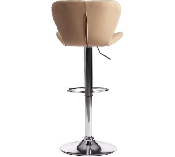 Барный стул Tetchair Avionic (mod. ky712a), 1 шт. в упаковке, металл/экокожа, 45x53x86-107 см, бежевый/хром 19762