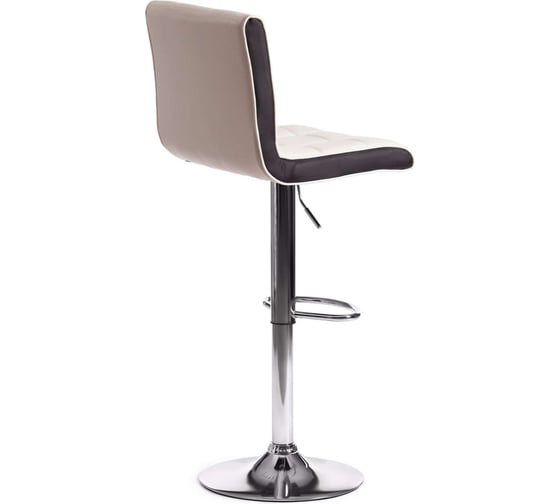 Барный стул Tetchair Barber (mod. ky711d), 1 шт. в упаковке, металл/экокожа, 43x50x92-103 см, белый/черный/хром 19765