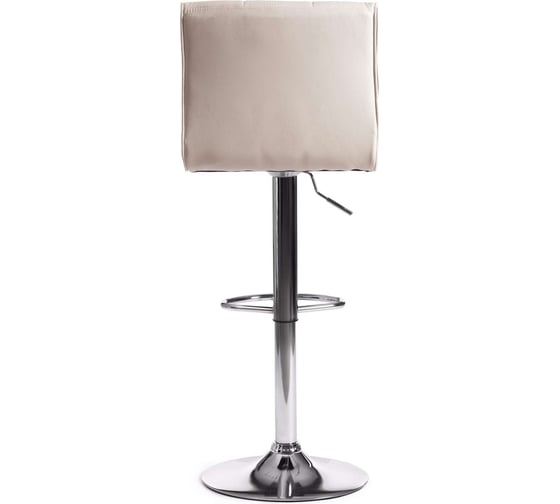 Барный стул Tetchair Barber (mod. ky711d), 1 шт. в упаковке, металл/экокожа, 43x50x92-103 см, белый/черный/хром 19765