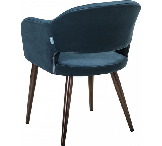 Кресло R-Home Oscar Diag blue/темный орех 410118162h_blue_т.орех