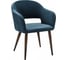 Кресло R-Home Oscar Diag blue/темный орех 410118162h_blue_т.орех 1