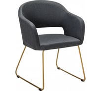 Кресло R-Home Oscar тёмно-серый/Линк золото 410118134h_Dark grey