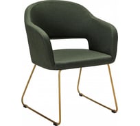 Кресло R-Home Oscar тёмно-зеленый/Линк золото 410118124h_Dark_Green