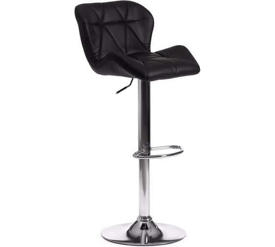 Барный стул Tetchair Biaggio (mod. ky717), 1 шт. в упаковке, металл/экокожа, 44x50x83-103 см, черный/хром 19768 1
