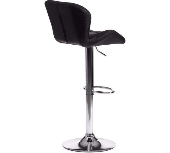 Барный стул Tetchair Biaggio (mod. ky717), 1 шт. в упаковке, металл/экокожа, 44x50x83-103 см, черный/хром 19768