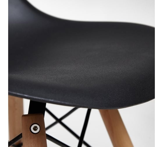 Барный стул Tetchair Cindy bar chair (mod. 80), 1 шт. в упаковке, дерево бук/металл/пластик, 46x55x106 см, черный 19643